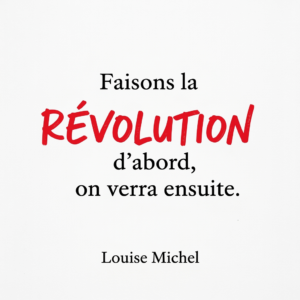 Révolution d’abord